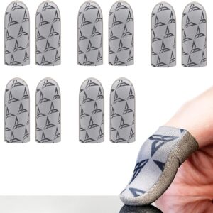 Flydigi P1 Lite 10 Pair Silver-Cloth Mobile Gaming Finger Sleeve, Exclusive Custom FlySilver Superconducting Silver Cloth, 0.3mm Extremely Thin Material, Zero Touch, Breathable, Extremely Sensitive