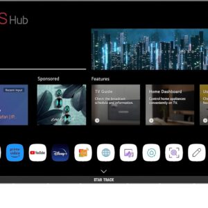 STAR TRACK 100 Inch 4K Ultra HDR Smart TV | webOS Hub, Dolby Audio, Bezel, Magic Remote, Bluetooth, Netflix, YouTube, Satellite Receiver