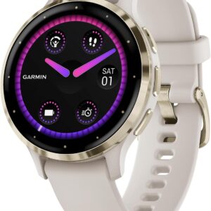 Garmin Amoled Fitness Smartwatch Venu 3S - 41MM Case | Upto 10 Days of Battery Life and Touchscreen Display | Animated Workouts and Garmin Coach