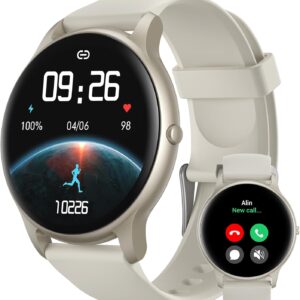 Parsonver Smart Watch(Answer/Make Calls), 1.32" Fitness Tracker for Women Men, 100+ Sport Modes/Heart Rate/Blood Oxygen/Sleep Tracker, Waterproof Fitness Watch for Android iPhone Phones, Starry Silver