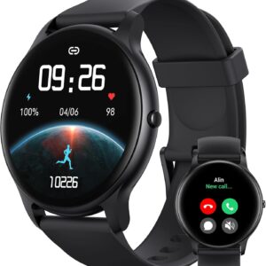 Parsonver Smart Watch(Answer/Make Calls), 1.32" Fitness Tracker for Women Men, 100+ Sport Modes/Heart Rate/Blood Oxygen/Sleep Tracker, Waterproof Fitness Watch for Android iPhone Phones, Starry Silver