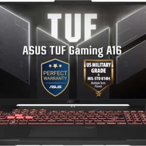 ASUS TUF Gaming A16 Laptop (Mecha Gray) | 16"FHD+ (1920 x 1200) 144Hz Display, AMD Ryzen 7 170, NVIDIA RTX4050 6GB, 16GB RAM, 1TB SSD, Win11 [FA607NUQ-RL001W]