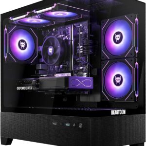 BEASTCOM Q5 Pro Gaming PC | AMD Ryzen 9 5900X 12X 4,80GHz 24 Threads | RTX 5070 Ti 16GB | 32GB RAM | 1TB NVMe SSD | WiFi 5 | Windows 11 Pro